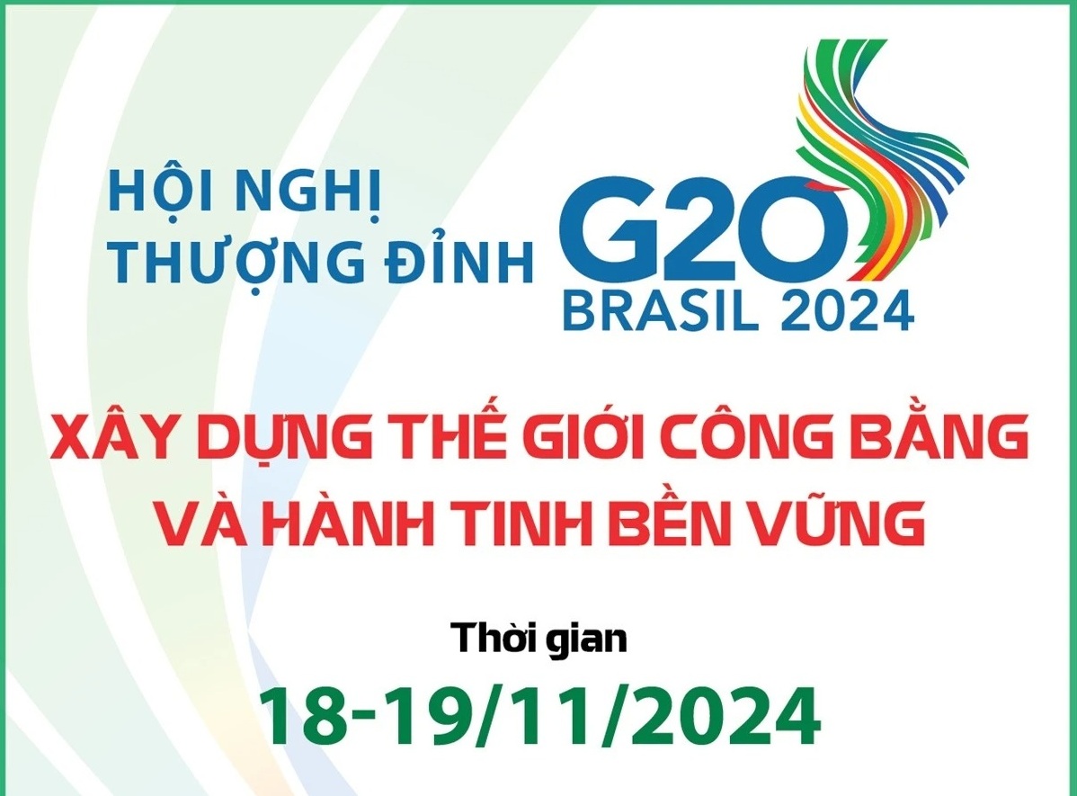 Hội nghị thượng đỉnh G20: Xây dựng thế giới công bằng và hành tinh bền vững