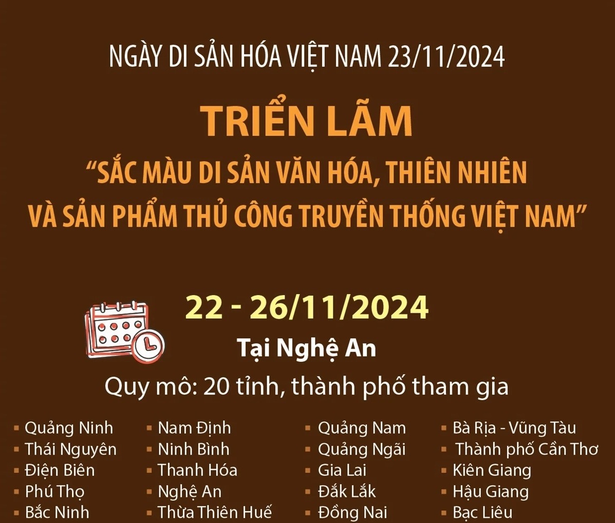 Triển lãm sắc màu di sản văn hóa, thiên nhiên và sản phẩm thủ công truyền thống